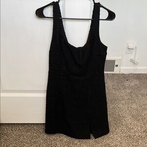 Forever 21 Black Textured Mini Dress